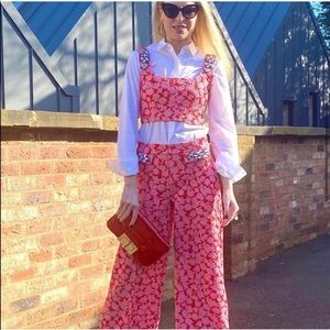 NWT ZARA 2-PIECE JEWEL PEBBLE CROP TOP AND PANTS SET